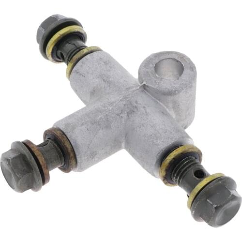 Three-Way Tubing Bracket Adapter- Motorcycle Hydraulic Brake Hose Pipe Connector Tee Coupling ,for Motorcycle Modification