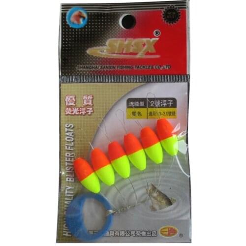 High Quality 5packs/lot Seven Star Float Beans Fluorescent Fishing Float Mini Float Bobber Pesca Fishing Tackle Accessories B191
