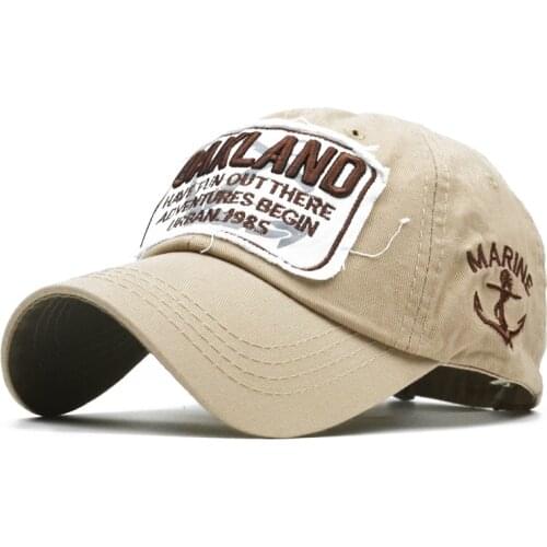High Quality Cotton Oakland Letter Embroidered Baseball Cap Men Outdoor Sun Trucker Hat Goft For Men Soft Hats Women
