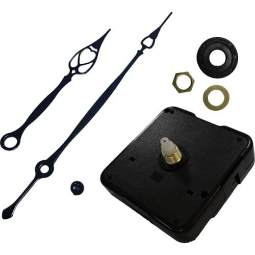 High-quality 6 sizes shaft Hollow Heart-shaped hands Silent Wall Clock Movement DIY Quartz Clock Mechanism Accessories