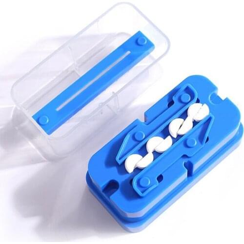 1PC Medicine Pill Holder Tablet Cutter Splitter Pill Case Mini Useful Portable Storage Box Pill Tablet Pill Cutter Divider