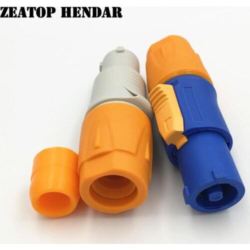 10Pcs Waterproof Male Female 20A PowerCON Power Panel Mount Plug Socket Adapter True Locking Cable Jack Connector IP65