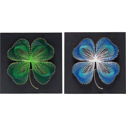 12x12 Inch String Art Lucky Flower Kits Home Decoration DIY Thread Winding Drawing for DIY Kids Beginners Crafts