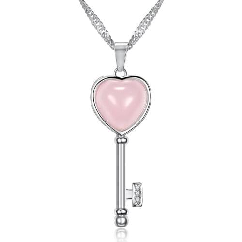 2019 Hot Sale Top Class Lady Fashion Heart Pendant Necklace Crystal Jewelry New Girls Women Necklaces