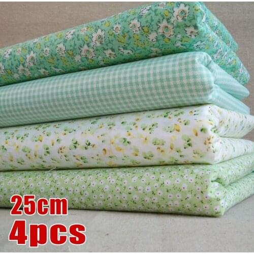 Material Fabrics Bundle Scraps Offcuts Quilting Quilt Fabric Quarters 4pcs