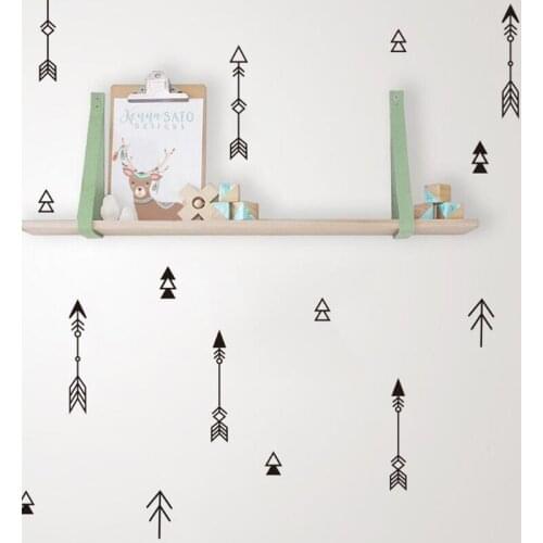 42pcs/set Nordic Style Woodland Tribal Arrows Wall Decal Sticker Vinyl Home Decoration Nursery Kids Bedroom Wall Art Murals B492