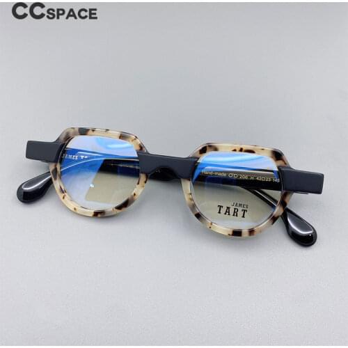 49663 Retro Acetate Optical Glasses Frames Men Women Two-Color Stitching Fashion Computer Eyeglasses