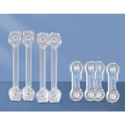 5/10 Drawer Door Cabinet Cupboard Toilet Safety Locks Baby Kids Safety Care Plastic Locks Straps Infant Baby Protection