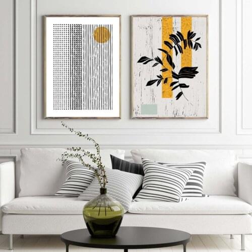 Abstract Floral Illustration Wall Art Picture Canvas Poster Nursery Print Minimalist Painting Decor No Frame