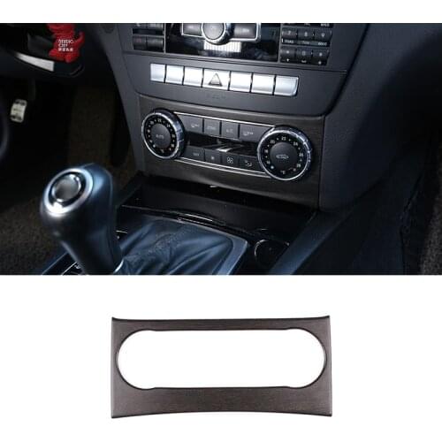 ABS Oak Wood Car Center Air Conditioning Decoration Frame Trim For Mercedes benz C Class W 204 2011-2014 Interior Accessories