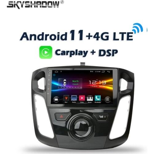 Carplay 8 inch DSP Android 10.0 6G+128GB Car DVD Player 4G LTE Navigation GPS Wifi Stereo Radio For Ford Focus 2 S-Max 2009-2011