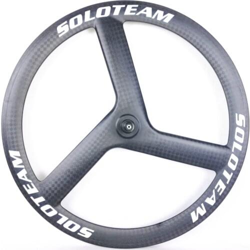 Free shipping carbon 3 spoke wheels 700c bicycle carbon wheels road/track/fixed wheels tri carbon wheelset