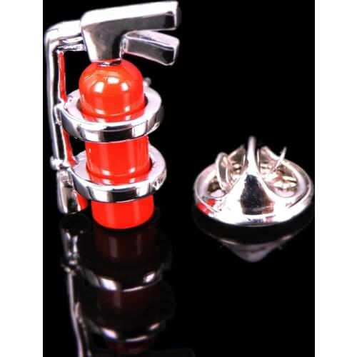 Fireman fire extinguisher Brooch New Fashion Jewelry Pin mens and womens shirt hat scarf suit LAPEL BADGE PIN gift