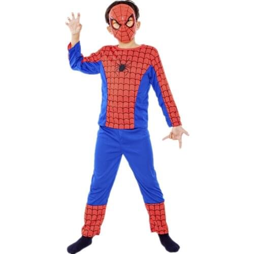 Kids Avengers Spiderman Costume Childrens Carnival Jumpsuit Cosplay