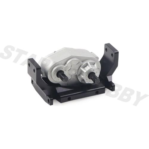 Metal D90 Transfer Case Gearbox with 72MM Mount Plate for 1/10 RC Crawler Axial SCX10 RC4WD D90