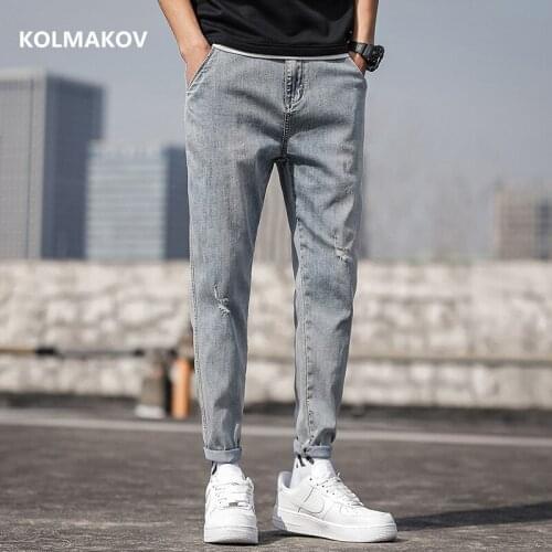 2021 New arrival spring elasticity men Jeans Classic Fashion Denim Jeans Male autumn mens High Quality Trousers size 28-36