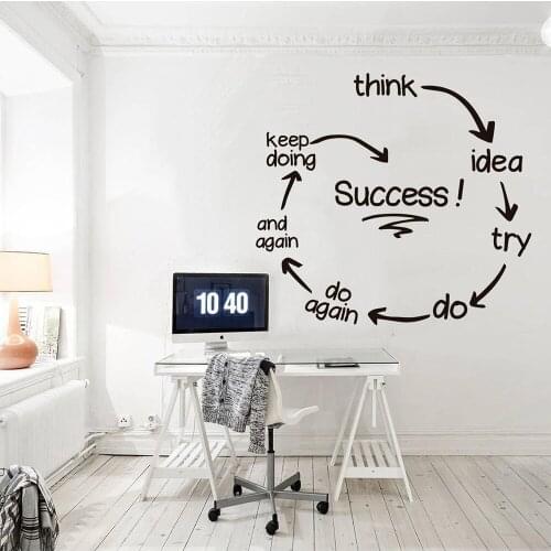 Office Wall Stickers Office Decor Entrepreneur Success Quotes Wall Decal for Home Office Decor Decals Vinyl Art Decals B326