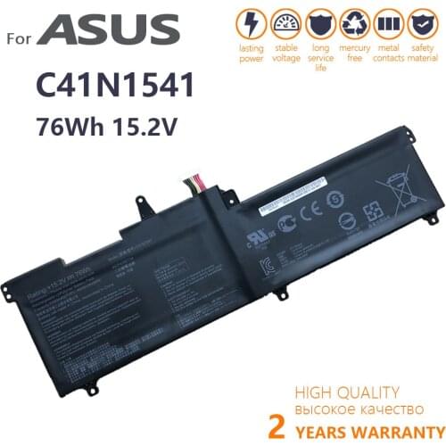 Genuine C41N1541 Laptop Battery For Asus ROG GL702 GL702V GL702VM GL702VS GL702VT GL702VM1A 0B200-02070000 original new batteria