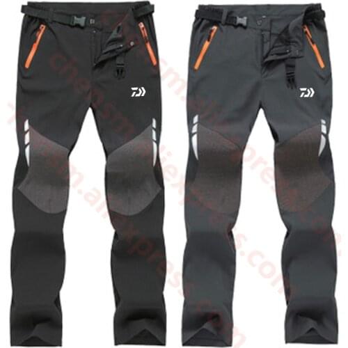 2019 New DAIWA Fishing Pants Waterproof Fleece Warm Removable Climbing Hiking Fishing Long Pants Outdoor Sport Fishing Clothing