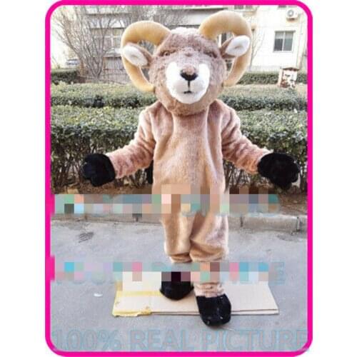 New Bighorn Mascot Costume Suit Cosplay Party Game Dress Outfit Halloween Adult Factory Wholesale + Free Postage Hot