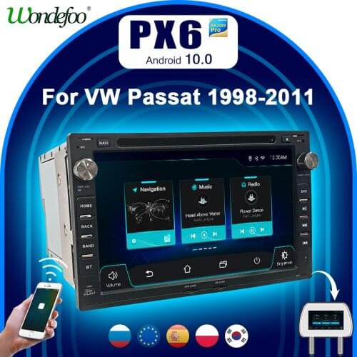 PX6 2 DIN Android 10 Car RADIO For Volkswagen VW PASSAT B5 B4 JETTA BORA GOLF 4 POLO MK5/4/3 T5 for Peugeot 307 car stereo audio