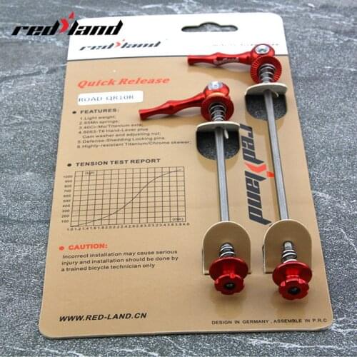 RedLand Road Bicycle Hub Accessories Hub Quick Release Road Bicycle Quick Release Front 112 Rear 148mm Wheel Hub Skewers 1 pair