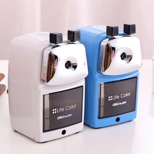 Deli Hand-shaker Pencil Sharpener Large Plow for Students New Genuine Wall Cutter Than Knife Boys and Girls School Supplies