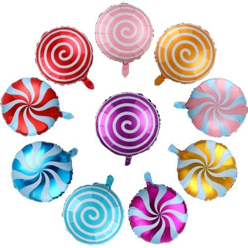 5pcs 18 inch Lollipop Foil Balloons Party Supplies Wedding Decoration Ballons Decoration Birthday Balloons Party Favors