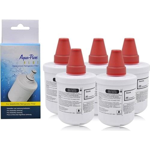 Compatible with Samsung DA29-00003G, Aqua-Pure Plus DA29-00003B, HAFCU1, DA29-00003A Refrigerator Water Filter, 5 Filters