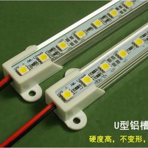 5050 LED Bar Light 0.5m 36led White Warm White 72LEDs/M SMD Cabinet LED Rigid Strip DC 12V Showcase LED Hard Strip Free shipping
