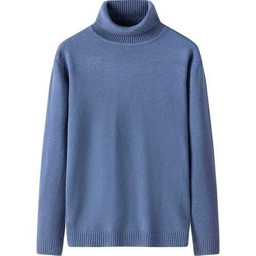 Early Fall New Sweater Jumper Turtleneck Tops Pullovers Casual Sweaters Womens Long Sleeve Plus Size Men Clothing Winter O54