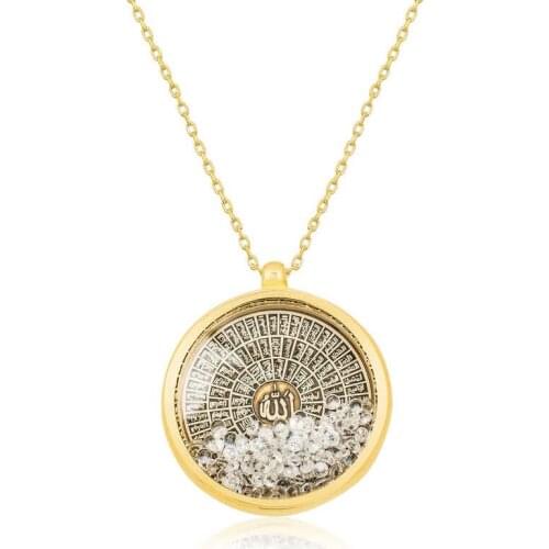 Tevuli 925 Sterling Silver Esmaül Hüsna Lady Necklace