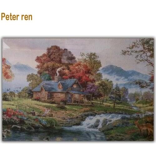 Villa Home Diamond Embroidery Picture rhinestone Cross Stitch Full icon Square Crystal Mosaic Embroidery 3D Diamond Painting kit