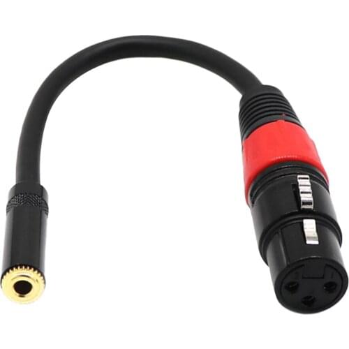 1Piece 3.5mm to XLR Adapter - 0.2m TRS 3.5mm Stereo Female to XLR Female, Audio Connector Cables
