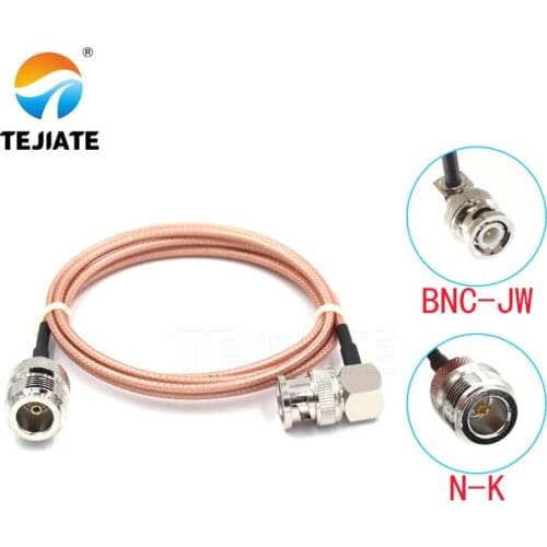 1PCS TEJIATE Adapter Cable BNC To N Type BNCJW Convert NK 8-90CM 1M 1.5M 2M Length Connector RG316 Wire