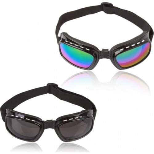 1pc Cycling Sunglasses Gray Foldable Motorcycle / Skiing Goggles Windproof Dustproof Retro Cross-country