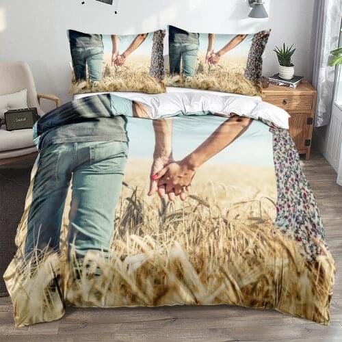 3D Custom Design Bedclothes Bed Linens Quilt Covers White Pillow Shames King Queen Full Twin Size Desgin Valentine Bedding Sets