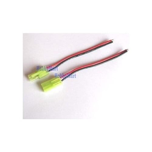 5 Pair of Green Mini.TAMIYA EL4.5 Male Female Connector with 22AWG Wire 200mm