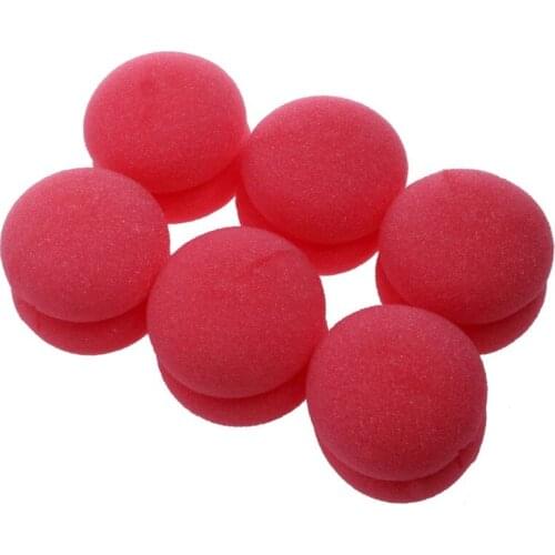 6pcs Balls Hair Rollers Curlers Bun Round DIY Soft Foam Sponge Tools R3MF