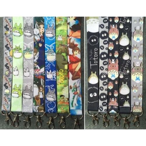 60 Pcs Neighbor Totoro popular Anime Cartoon Neck Straps Lanyards Mobile Phone,ID Card L13