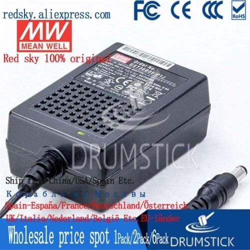 Steady MEAN WELL GST36B05-P1J 5V 4.3A meanwell GST36B 5V 21.5W AC-DC High Reliability Industrial Adaptor