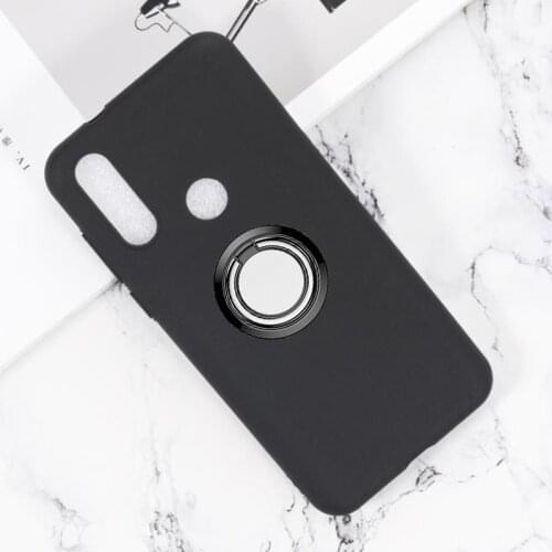 For BQ 6424L Magic O BQ6424L Back Ring Holder Bracket Phone Case Smartphone TPU Soft Silicone Cover
