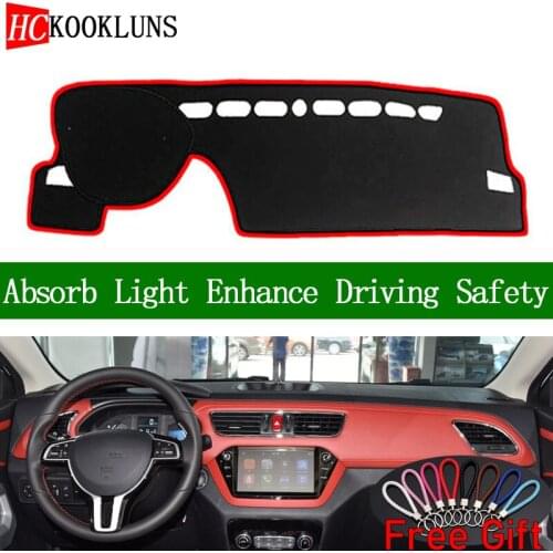 For JAC IEV7S 2017 2018 2019 Dashboard Cover Sun Shade Non-slip Dash Mat Pad Carpet Car Stickers Interior Accessories