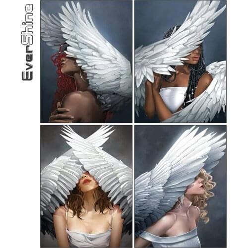 Evershine Diamond Painting Woman Full Square Round Diamond Mosaic Portrait Cross Stitch Embroidery Girl New Arrival Wall Decor