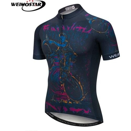 Weimostar Men Cycling Jersey MTB Jersey maillot ciclismo Outdoor Bicycle 2019 Pro Team Short Sleeve Ropa Ciclismo Tops
