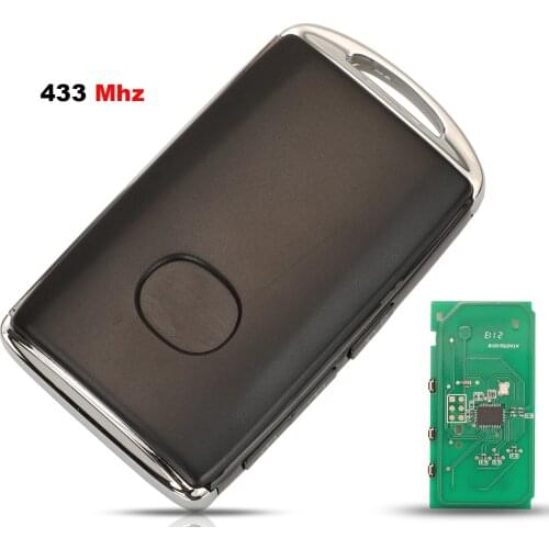 Jingyuqin 433Mhz Remote Car Key For Mazda 3 Alexa CX4 CX5 CX8 2019 2020 3 Buttons