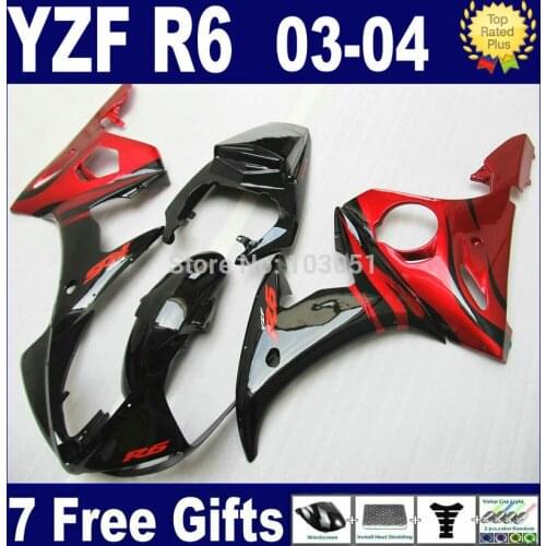 ABS Plastic OEM motorcycle fairings kit For Yamaha YZF R6 2003 2004 2005 R YZF R6 03 04 05 plastics YZ 600 aftermarket fairing k