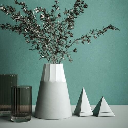 Creative volcano design concrete vase silicone mold living room decoration pieces cement flower vase mold