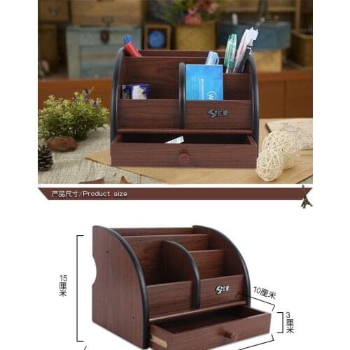 Multifunctional adm multilayer wood business card holder Desktop received
