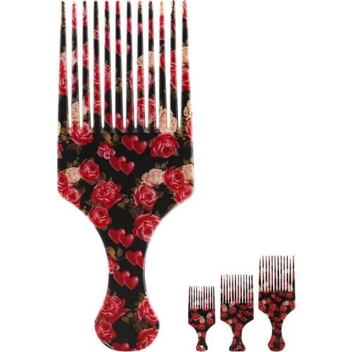 Hairdressing Haircomb Pomade Hair Styling Slick Back Hair Modeling Comb Salon Barber Brush Hairstyling Long -Teeth Comb E1105